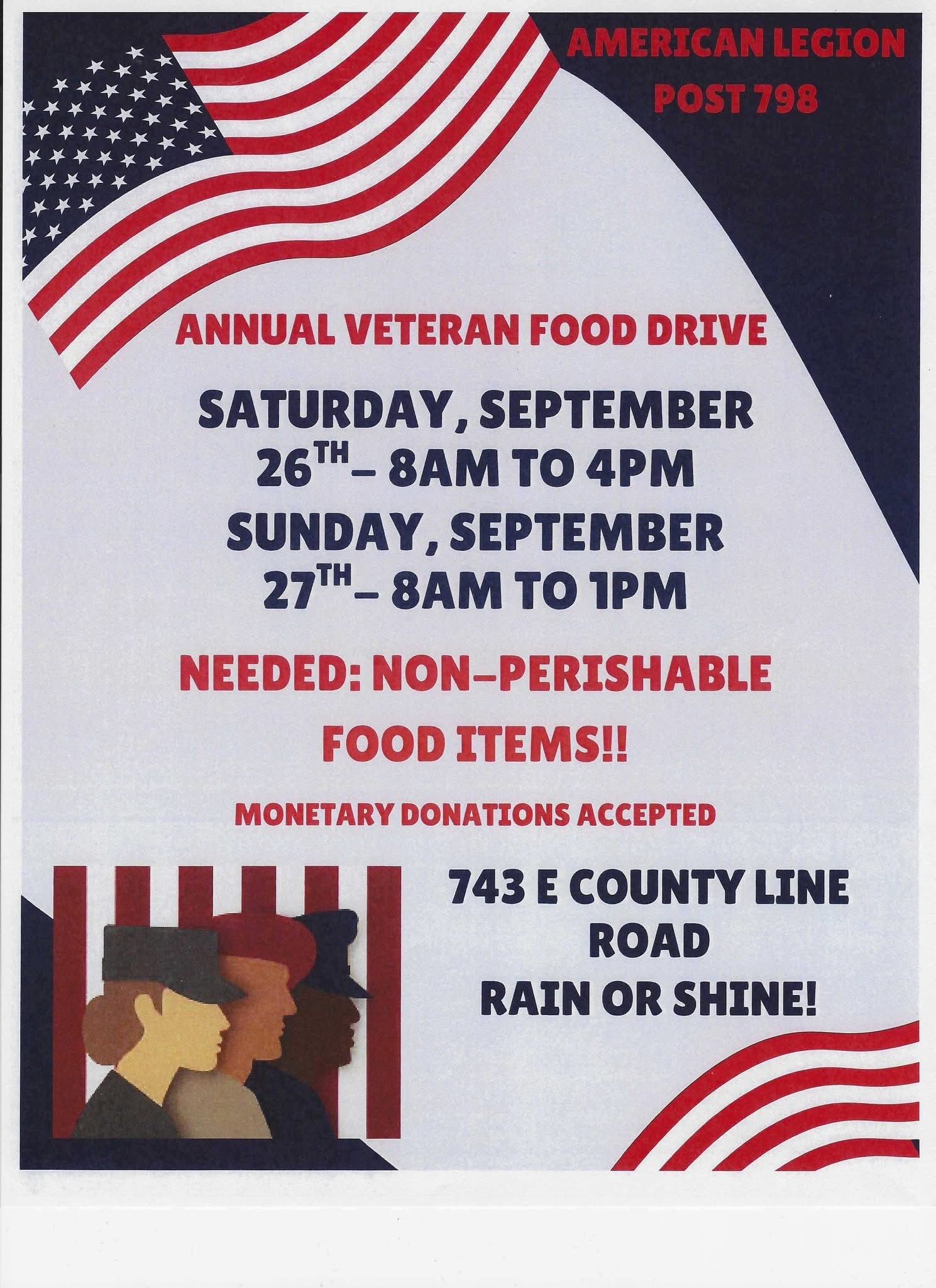 Annual Veteran Food Drive