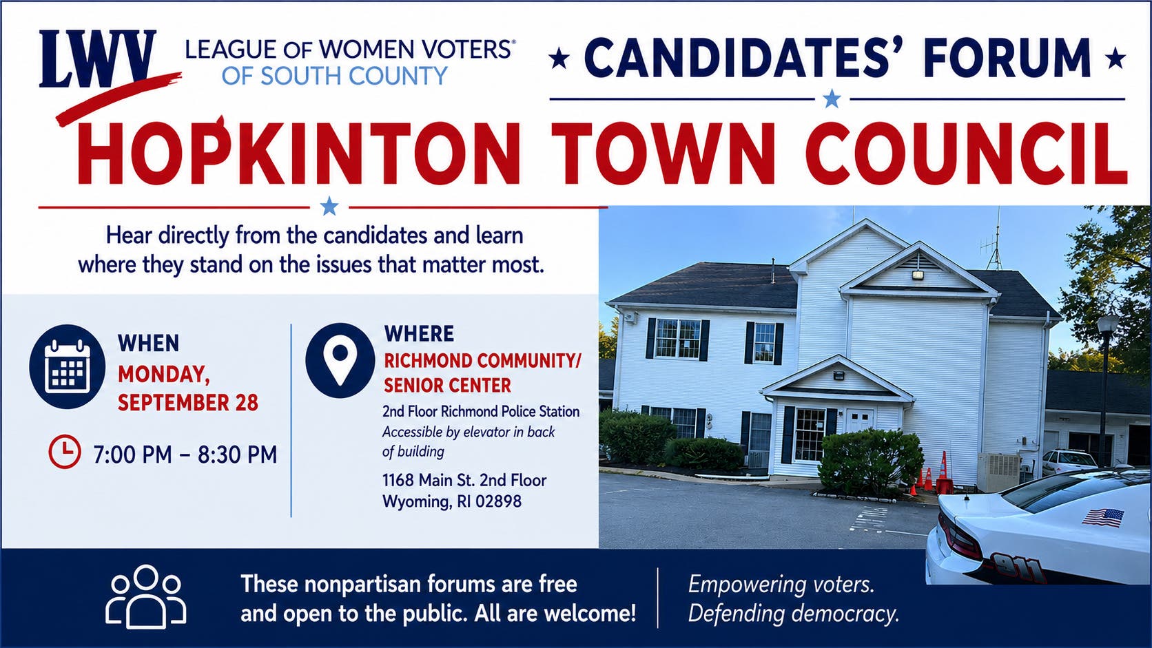 Hopkinton Town Council Candidates' Forum