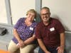 San Gorgonio Pass Historical Society Board Member Rhea McLaughlin, left, and President Sean Balingit at the workshop.