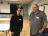 San Gorgonio Pass Historical Society members, from left, Nick Parra and john McLaughlin at the "Preserve Your Family Heirlooms" workshop. 