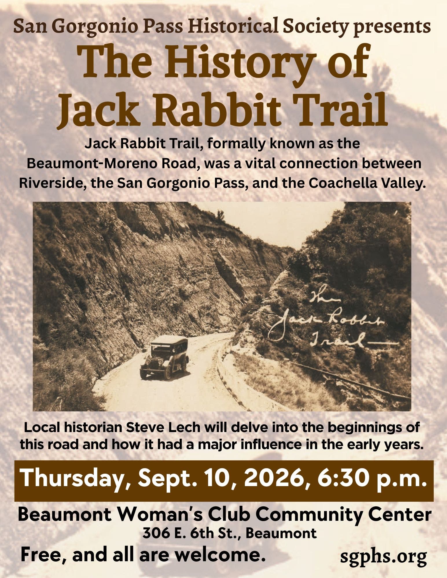 The History Of Jack Rabbit Trail