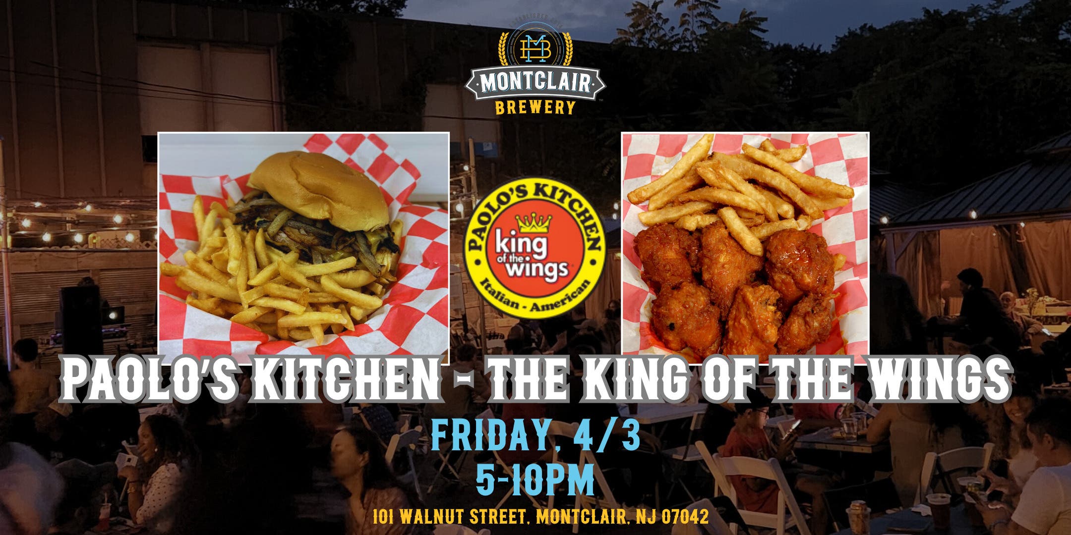 Paolo's Kitchen - The King Of The Wings at Montclair Brewery