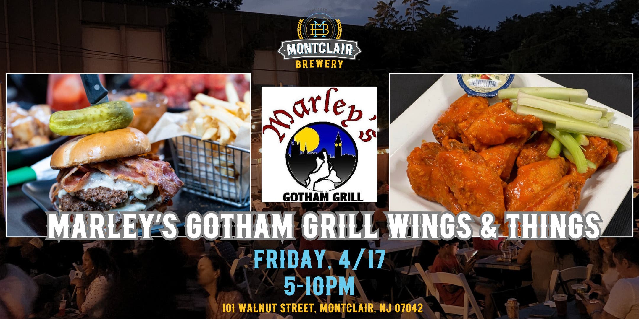 Marley's Gotham Grill Wings & Things at Montclair Brewery