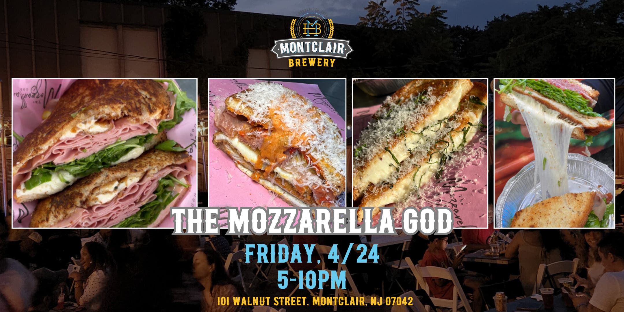 The Mozzarella God at Montclair Brewery
