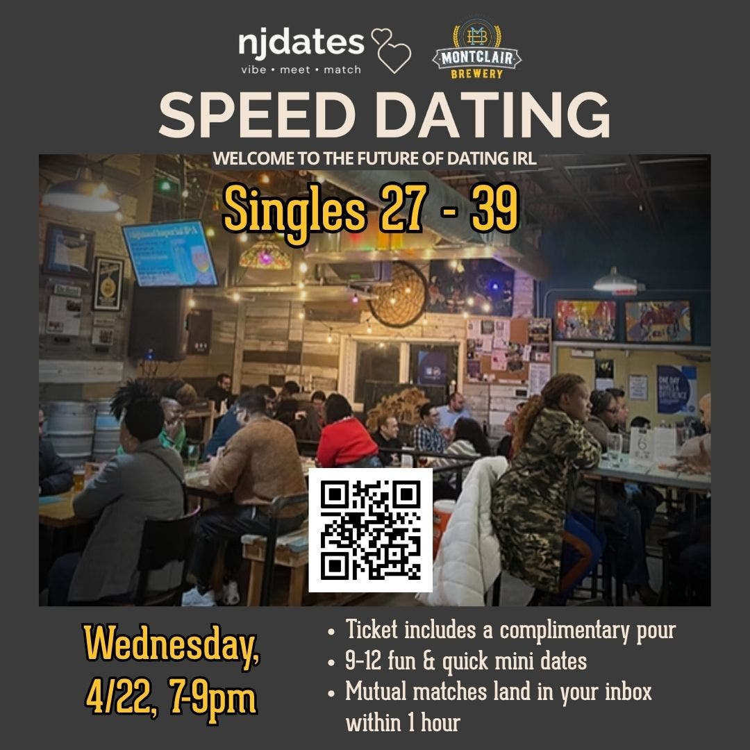 NJ Dates Speed Dating Event 27-39 at Montclair Brewery