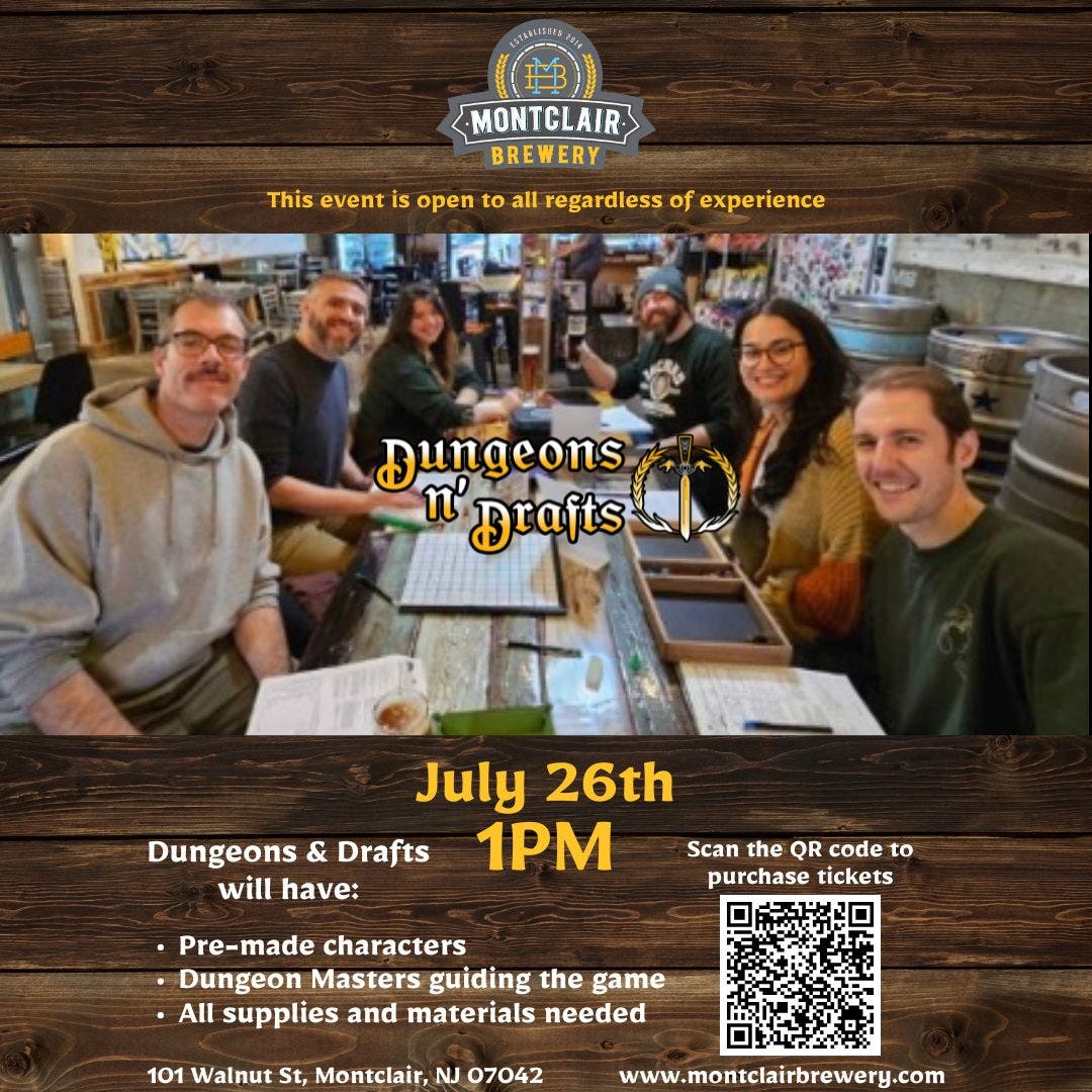 Dungeons n' Drafts at Montclair Brewery