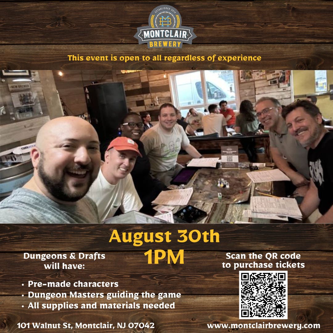 Dungeons n' Drafts at Montclair Brewery