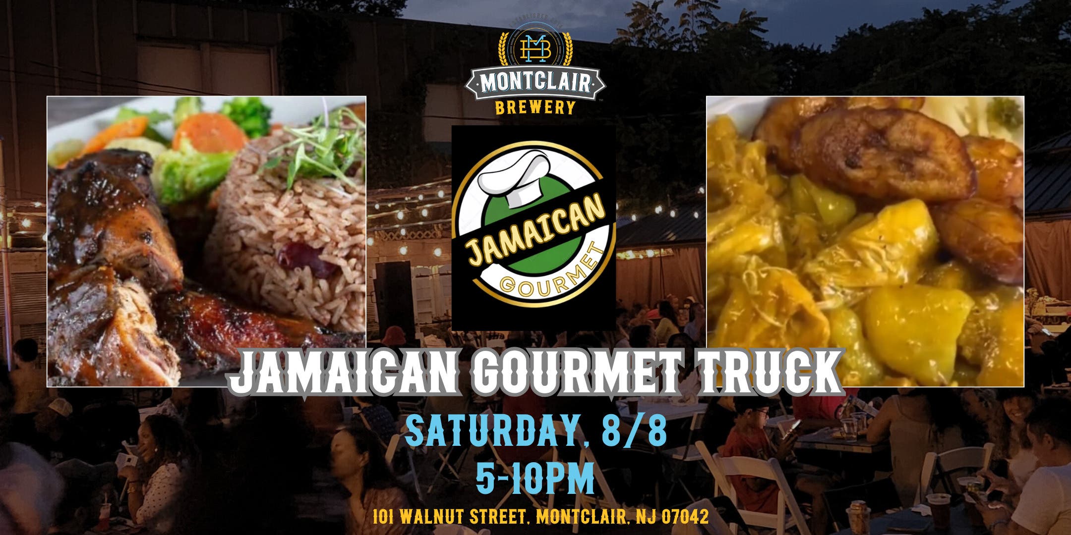 Jamaican Gourmet Truck at Montclair Brewery