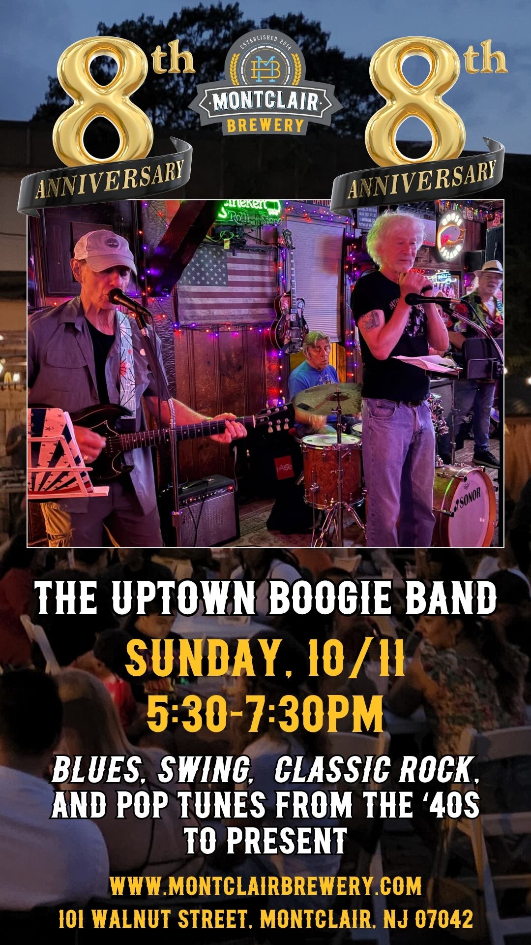 The Uptown Boogie Band live at Montclair Brewery