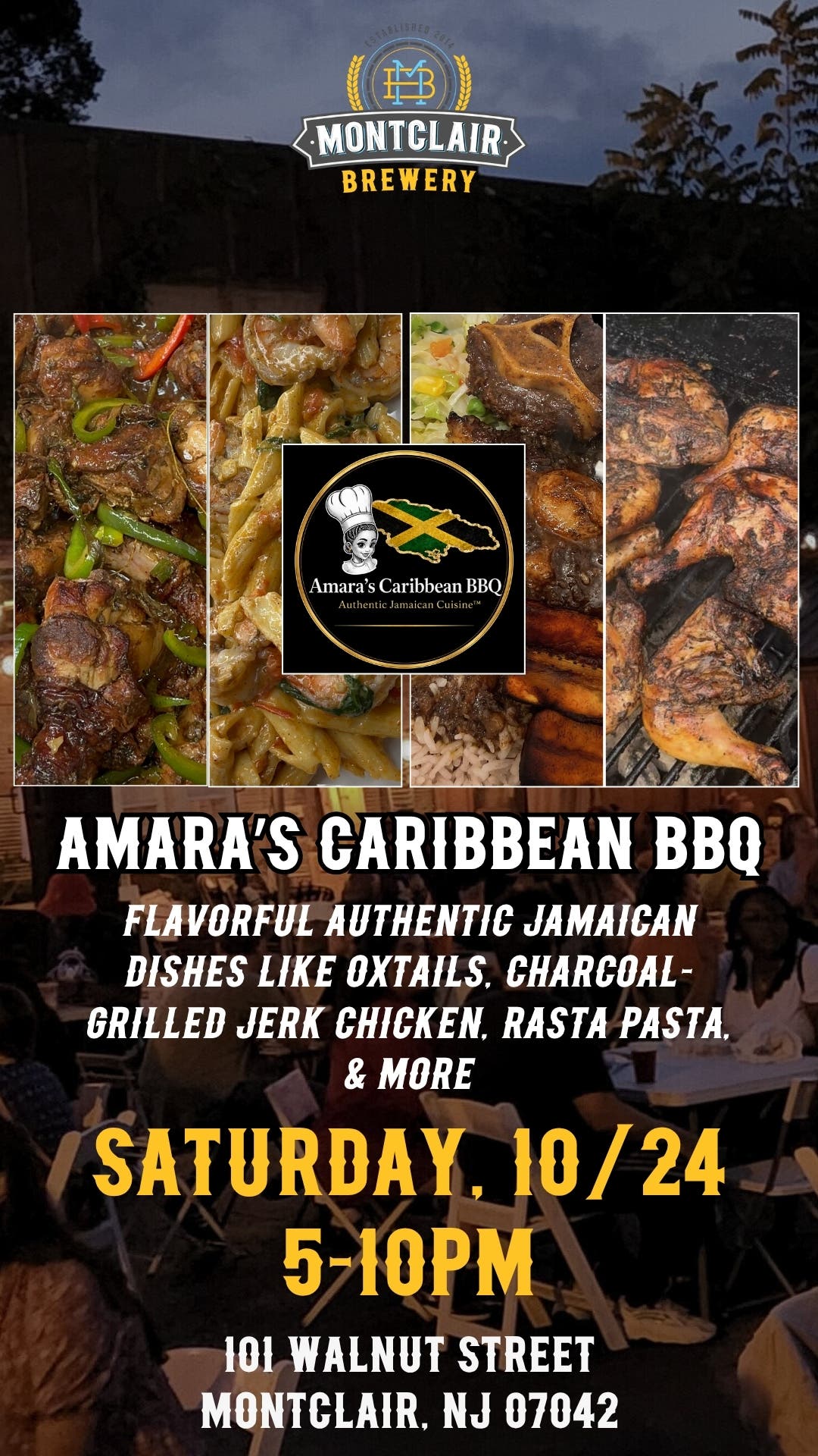 Amara's Caribbean BBQ at Montclair Brewery