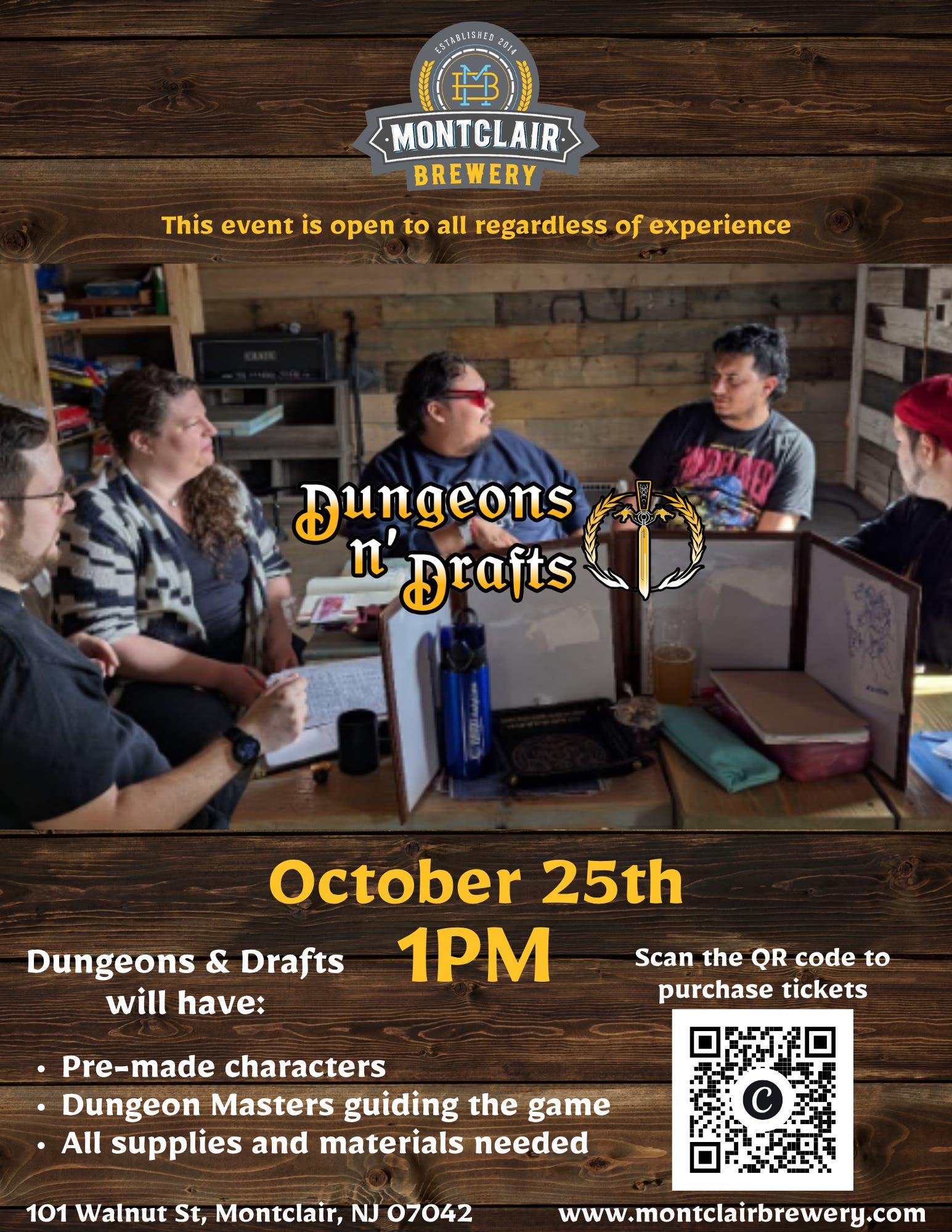 Dungeons n' Drafts at Montclair Brewery