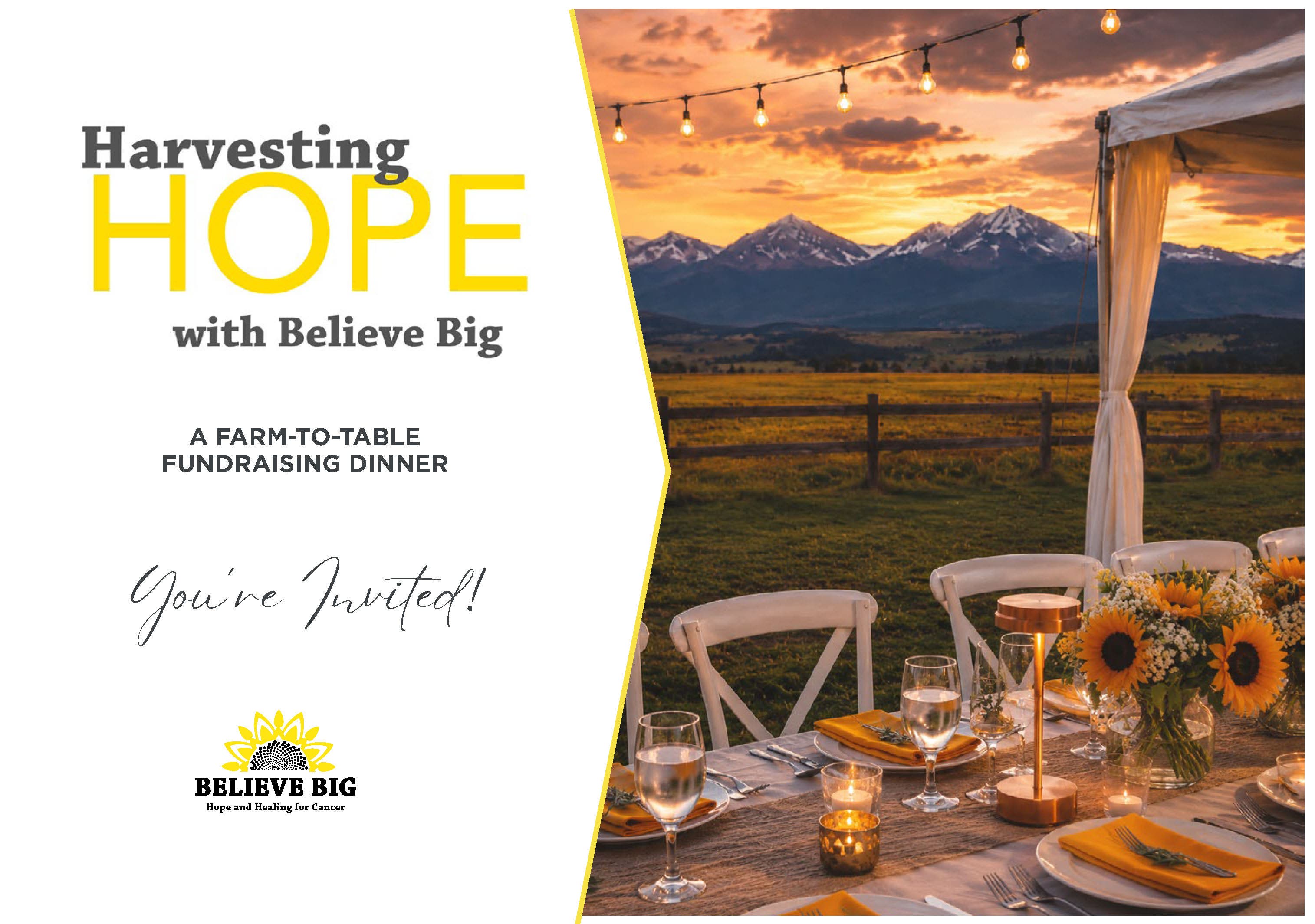 Harvesting Hope Farm-to-Table Fundraising Dinner