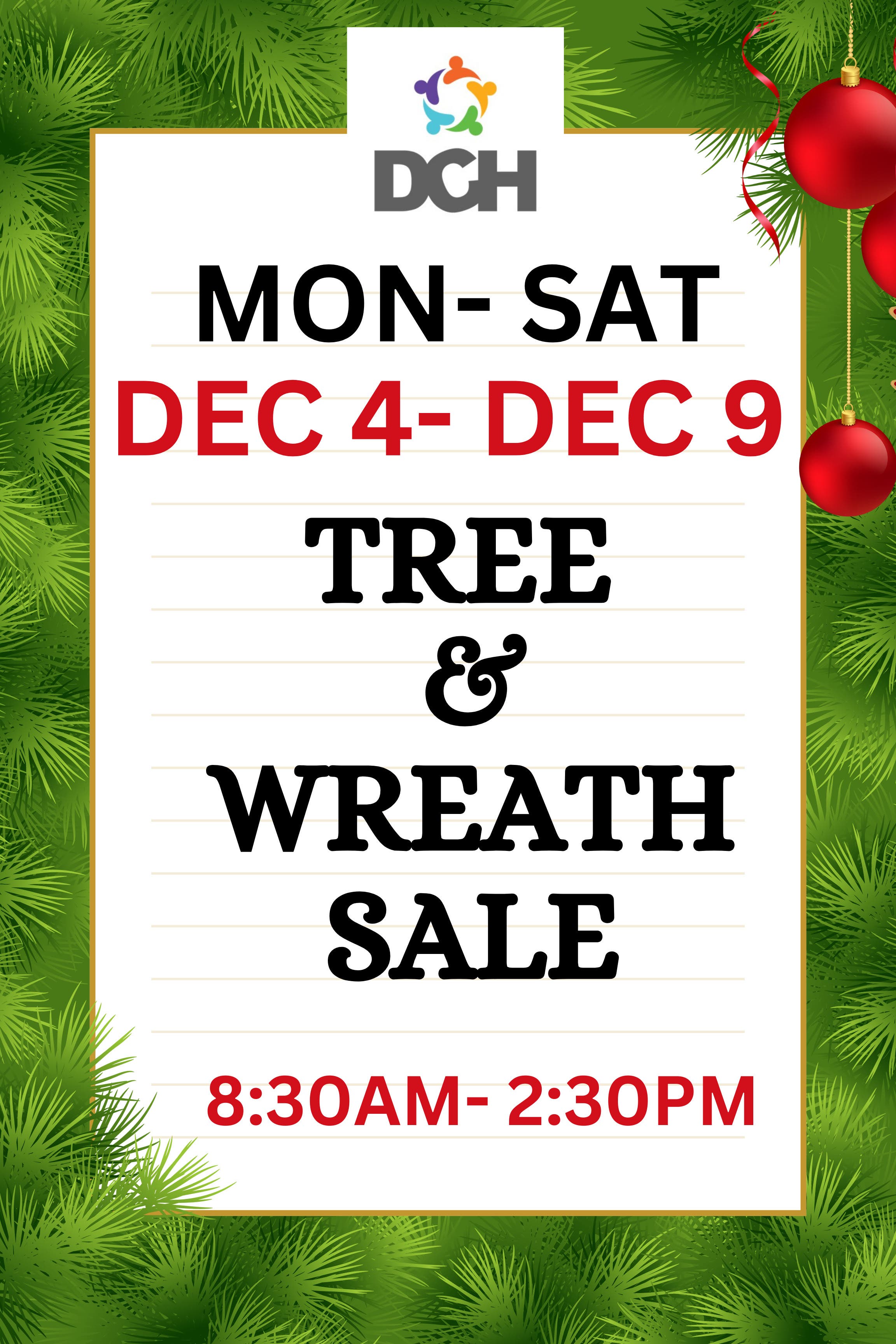 Dec 8 Tree & Wreath Sale Dedham, MA Patch