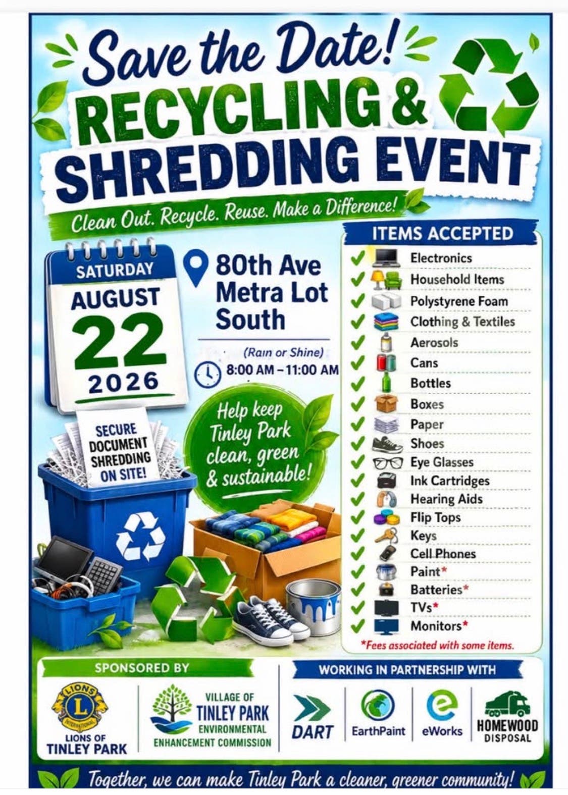 Village Recycling and Shredding Event