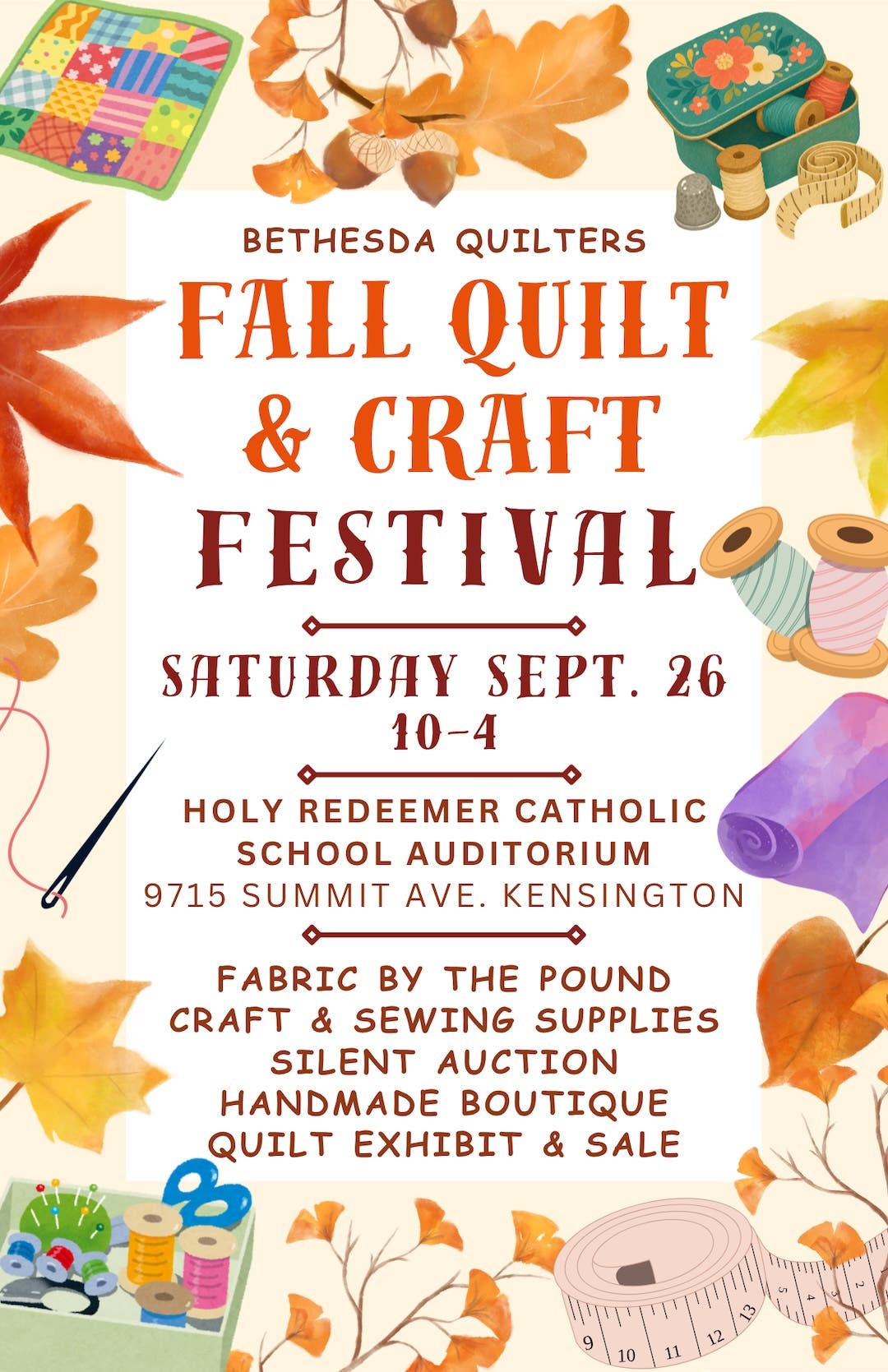Bethesda Quilters Fall Quilt & Craft Festival
