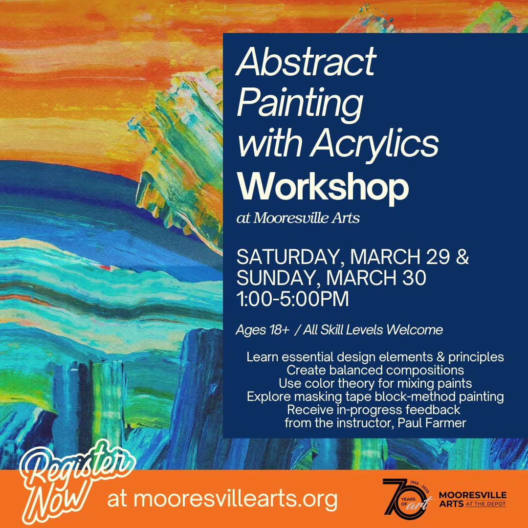Mar 29 | Abstract Painting with Acrylics Workshop | Mooresville, NC Patch