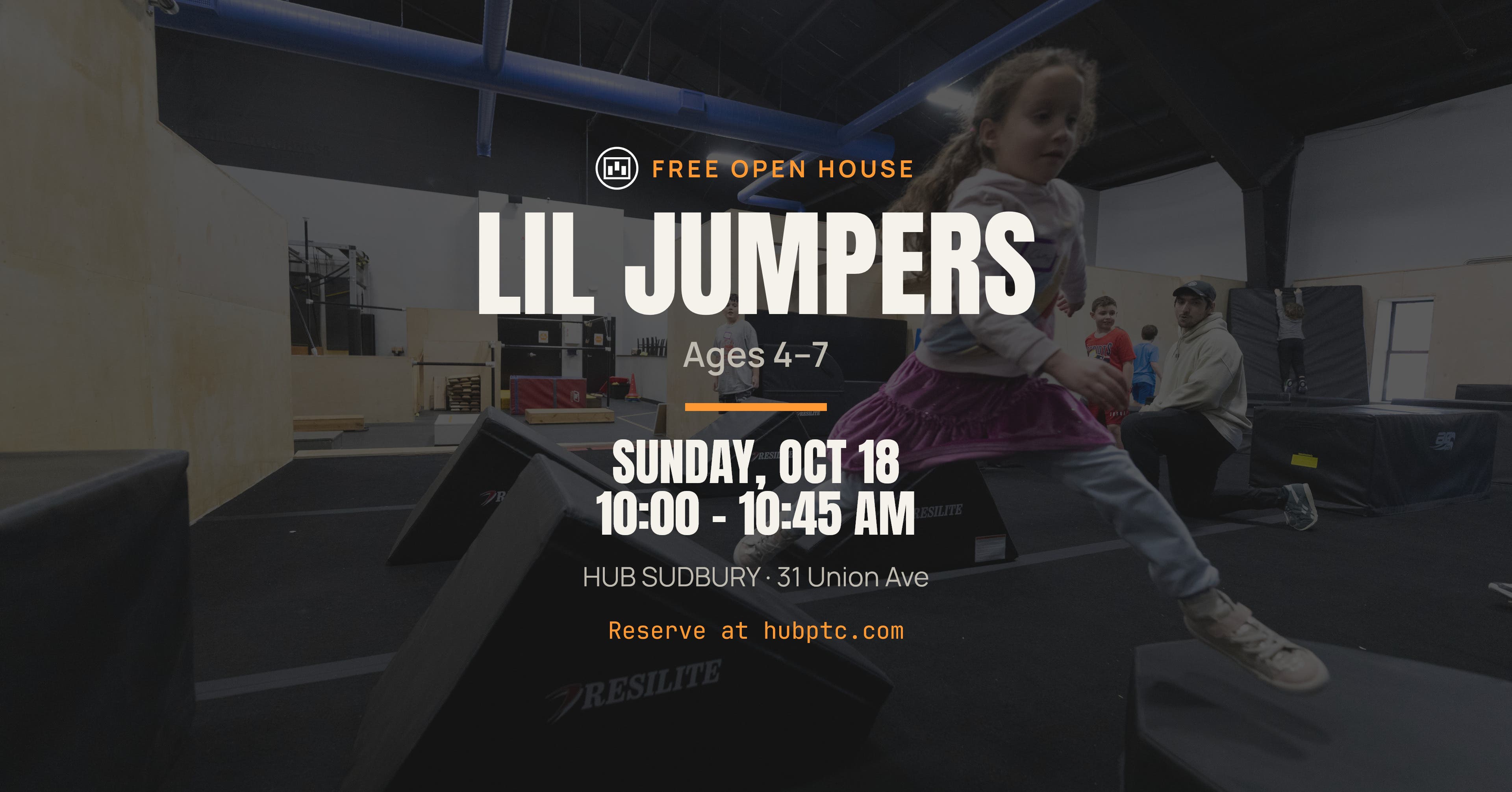 HUB Parkour Free Open House - Little Jumpers (ages 4-6)