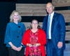 Barbara Richardson, director of Housing and Community Services, left, and and Bob Cassilly, Harford County Executive, right, congratulate Karen Lopes, 2025 Harford’s Most Beautiful First Responder Award winner. 