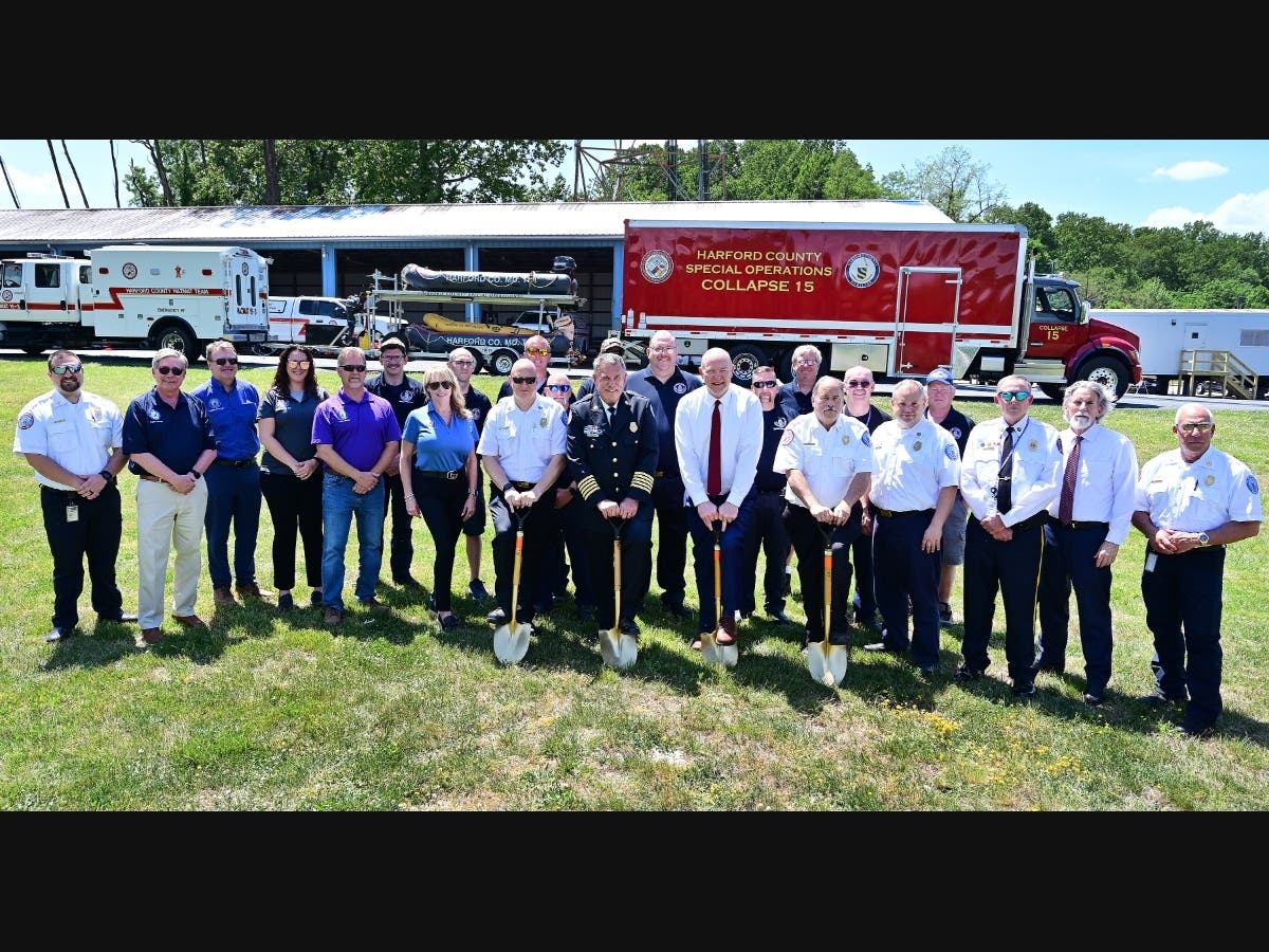 Harford County officials break ground on a new Special Operations station in Hickory that will centralize emergency response equipment, operations, and offices currently spread across three leased sites in Forest Hill.