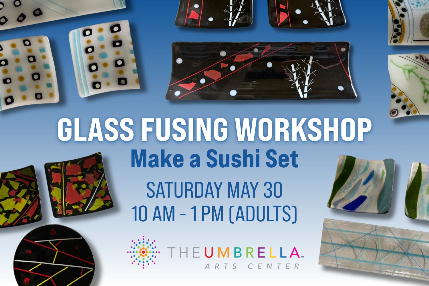 GLASS WORKSHOP: Fused Glass Sushi Set