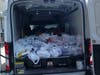 The members of the Kiwanis Club loaded up the truck and brought the food to  Our Lady of Sorrows Food Pantry in South Orange