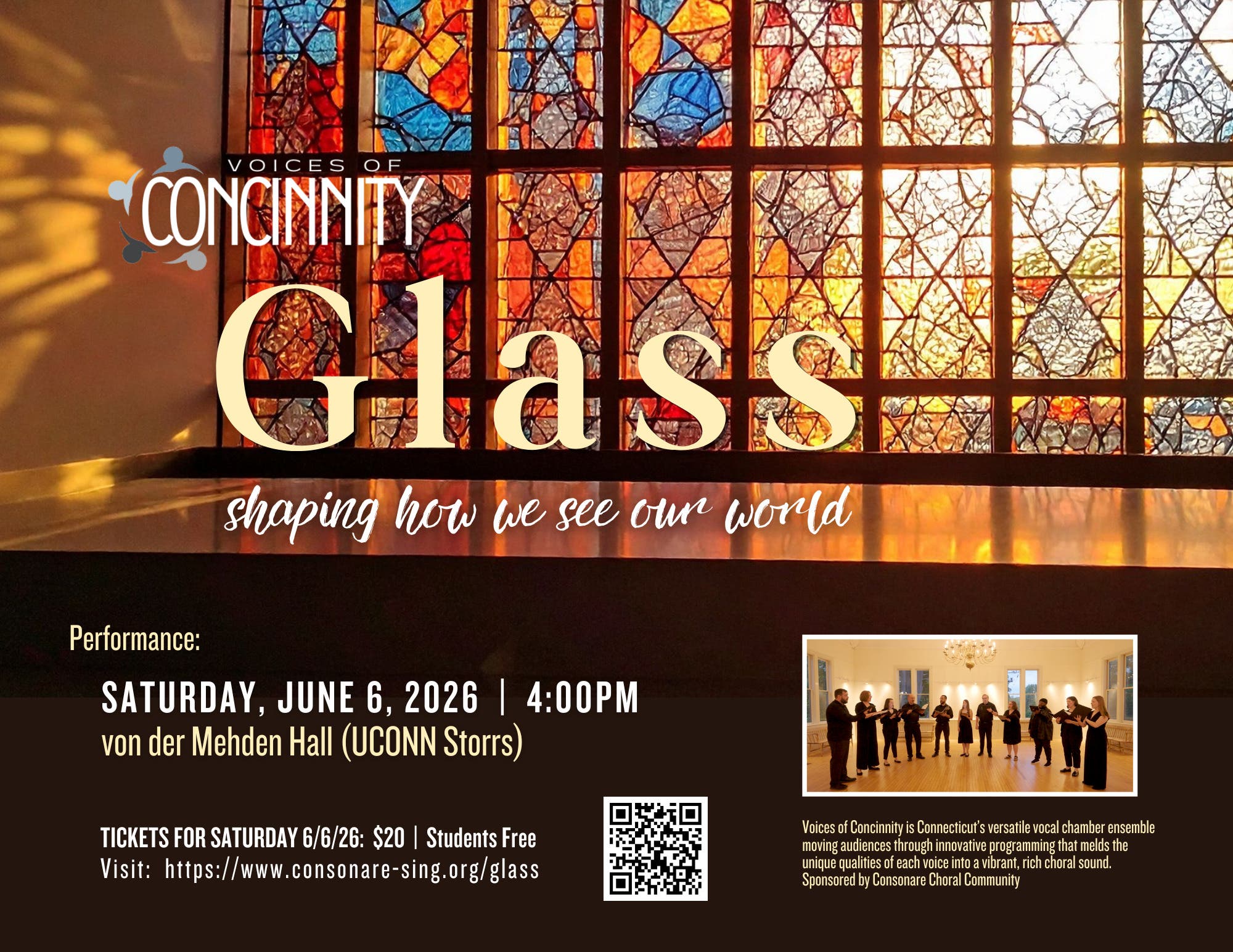 Concert: "Glass" featuring Voices of Concinnity