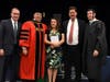 Lisa and Paul Berghoff accepting a posthumous NDCP diploma on behalf of their son, Andrew