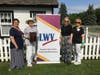 L-R: Barbara Chaudhery, President of LWVGRA, Evelyn Murphy, President-elect LWVSM; Peggy Dellinger, President LWVSM and Sharon Steinhorn, President LWVWM. The LWV Annual Meeting took place at the Township of Ocean Historical Museum.