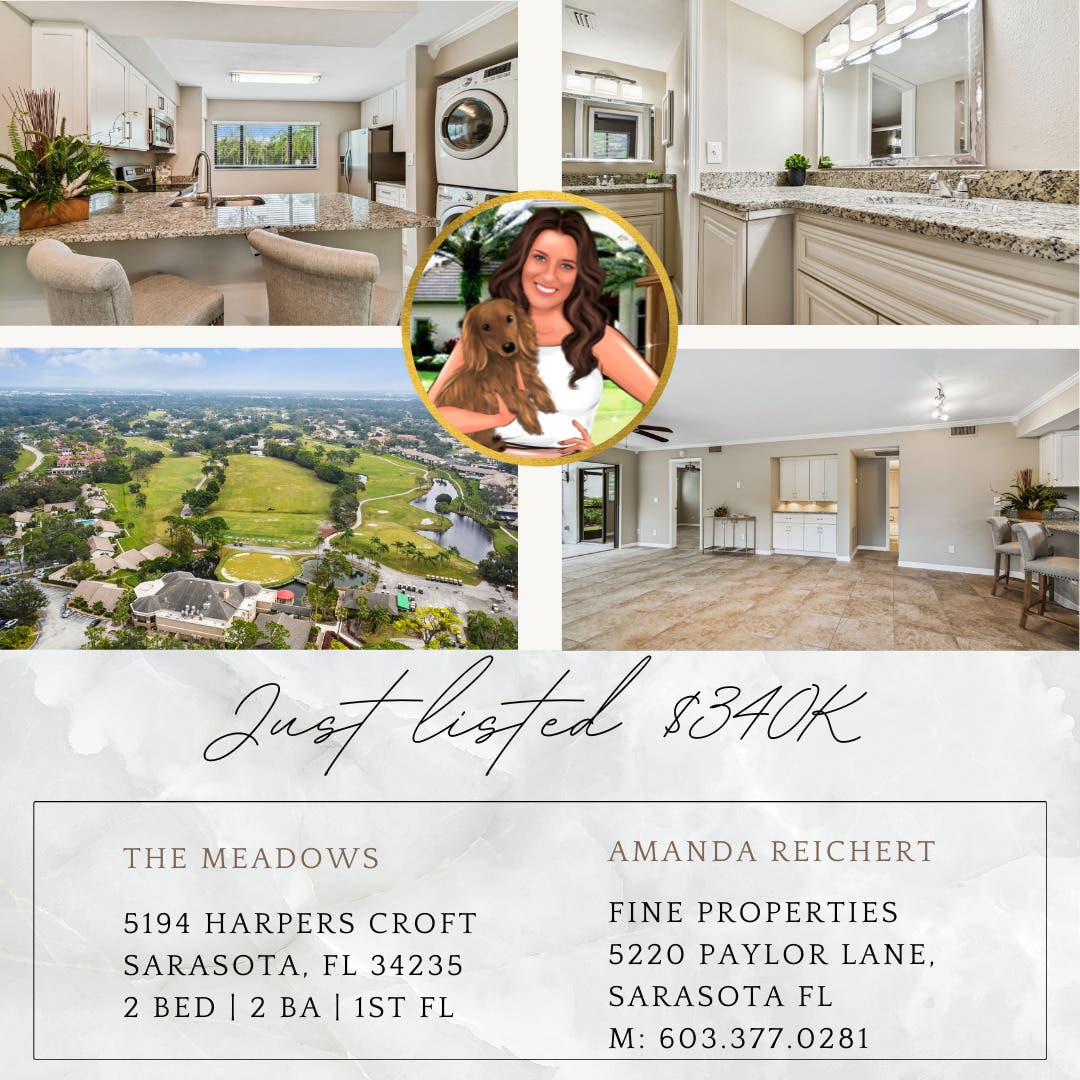 The Meadows \ Just Listed 5194 Harpers Croft, Sarasota FL Sarasota