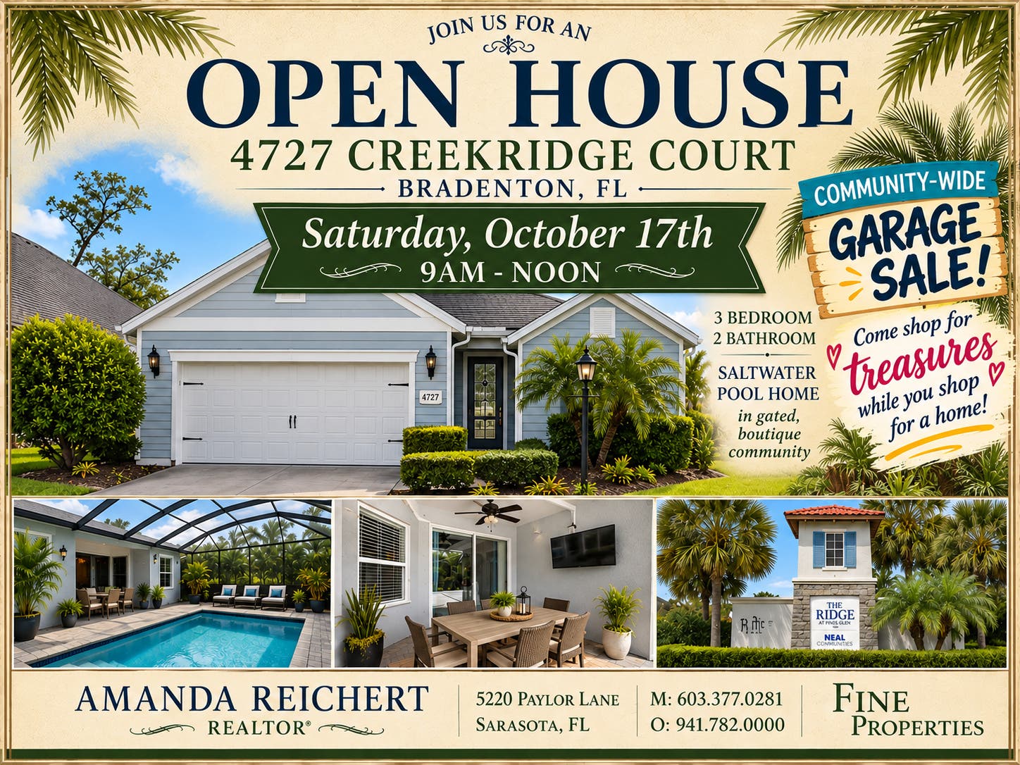Open House / Community Garage Sale Event