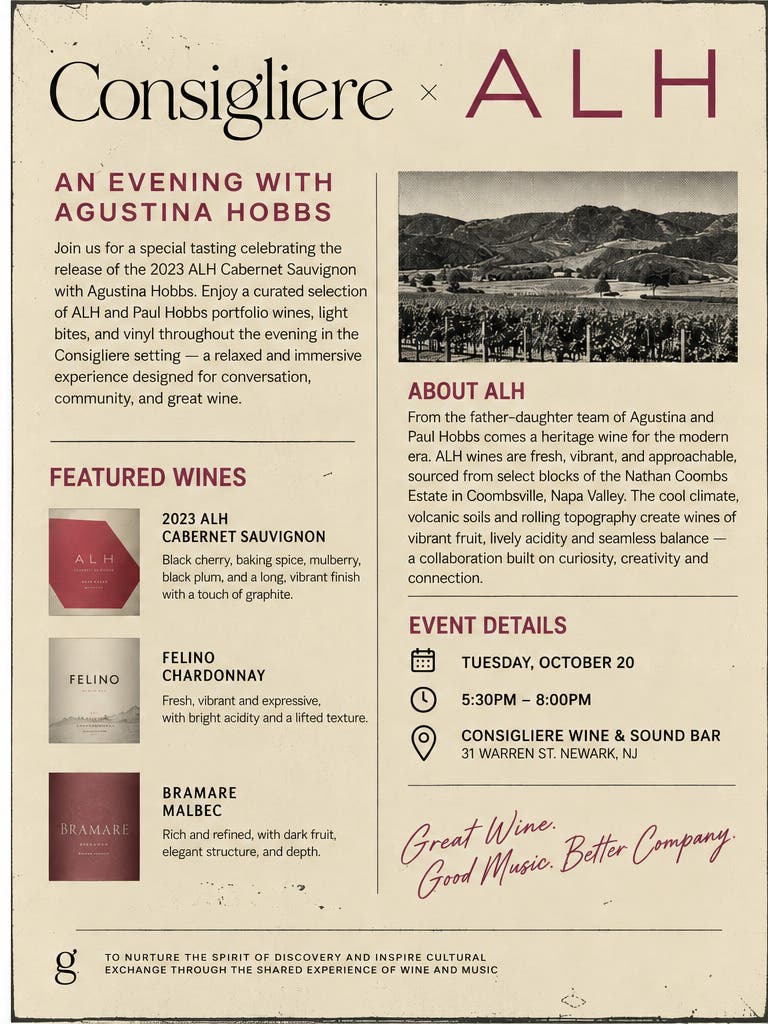 An Evening with Agustina Hobbs & the Release of the 2023 ALH Cabernet Sauvignon