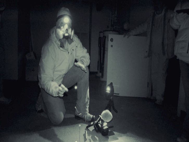 Argos Paranormal Investigator Ryan Martinez explains the functionality of the REM Pod.