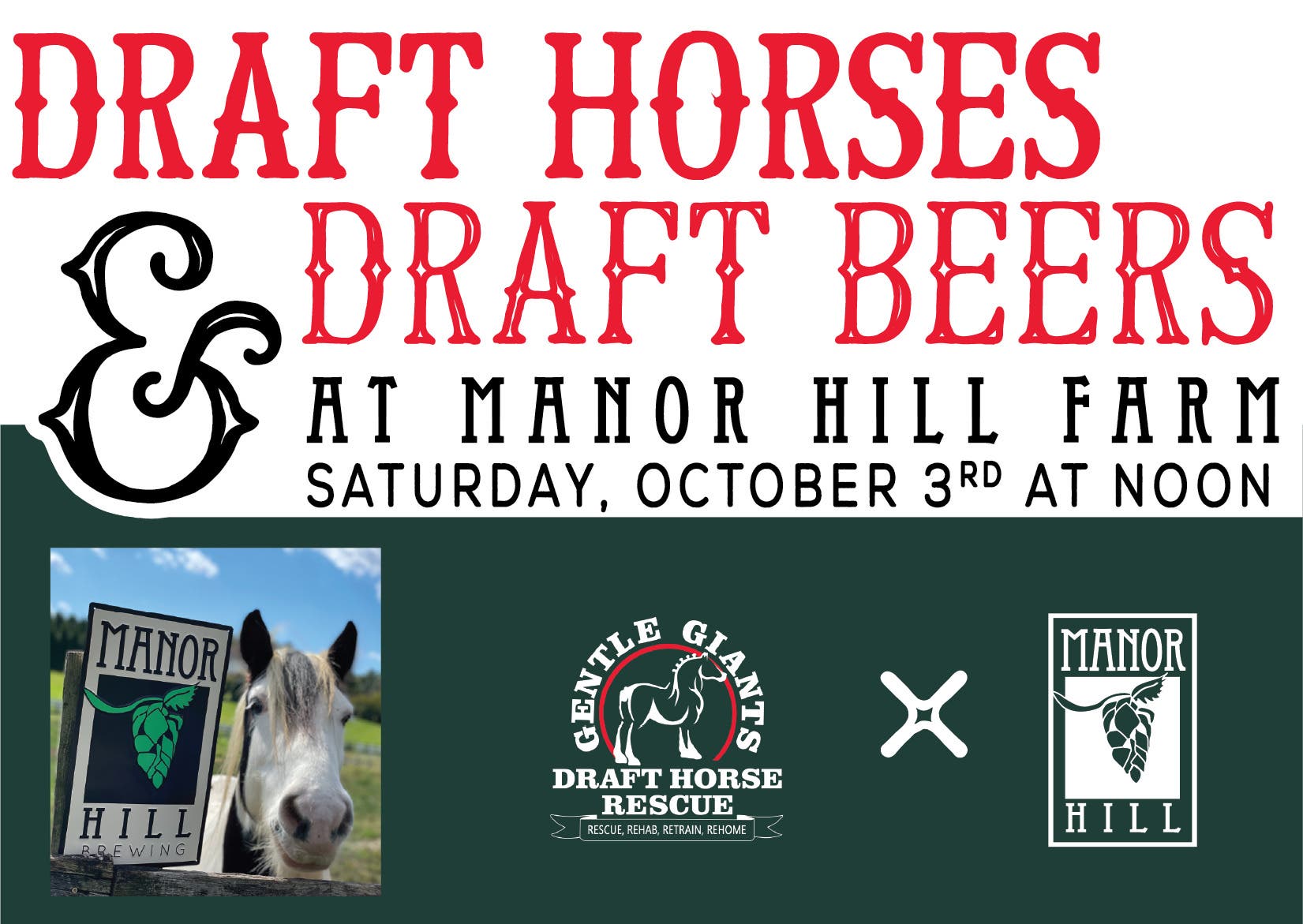 Draft Horses & Draft Beers at Manor Hill