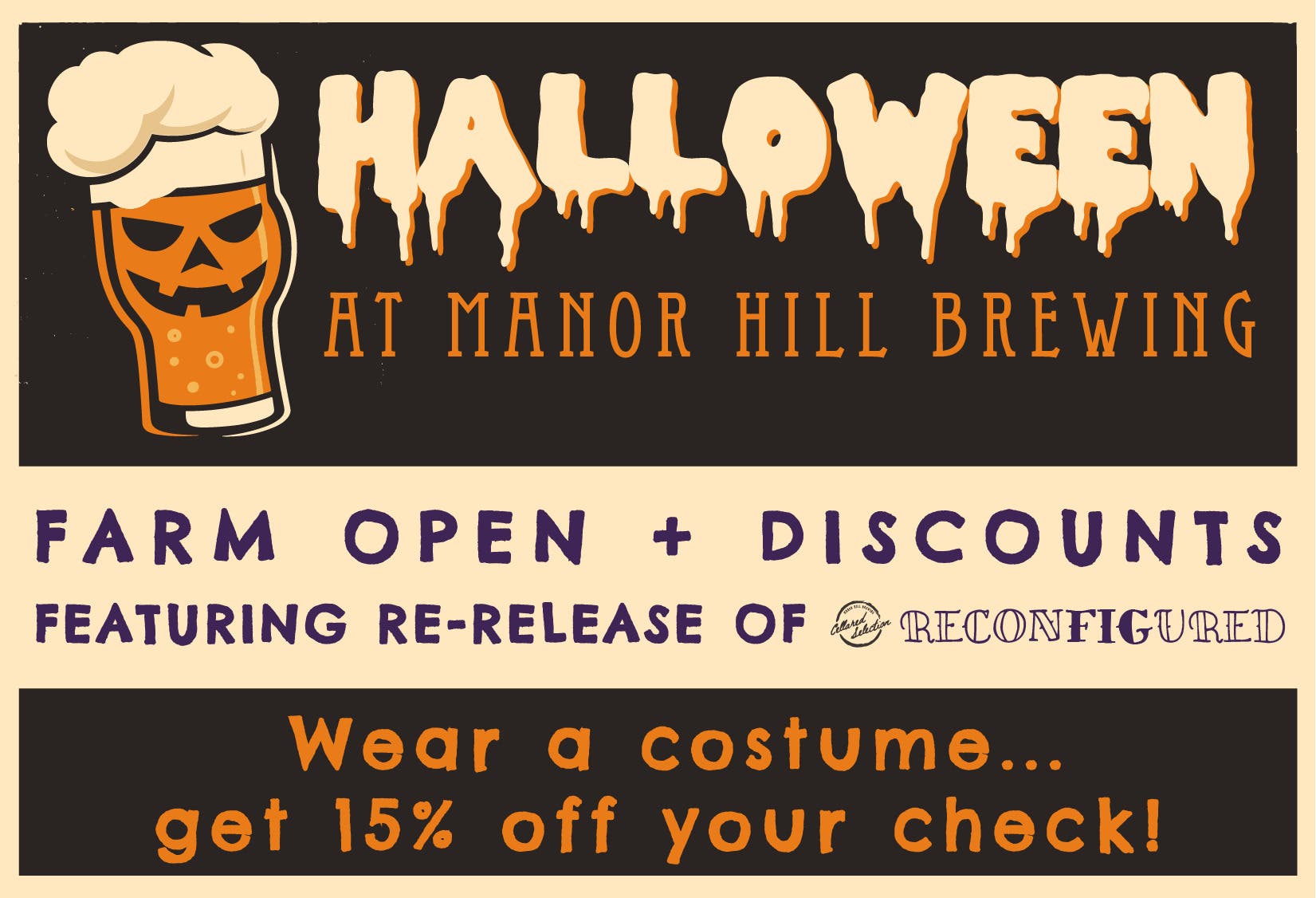 Halloween: Farm Open (Dress up for a Discount)!