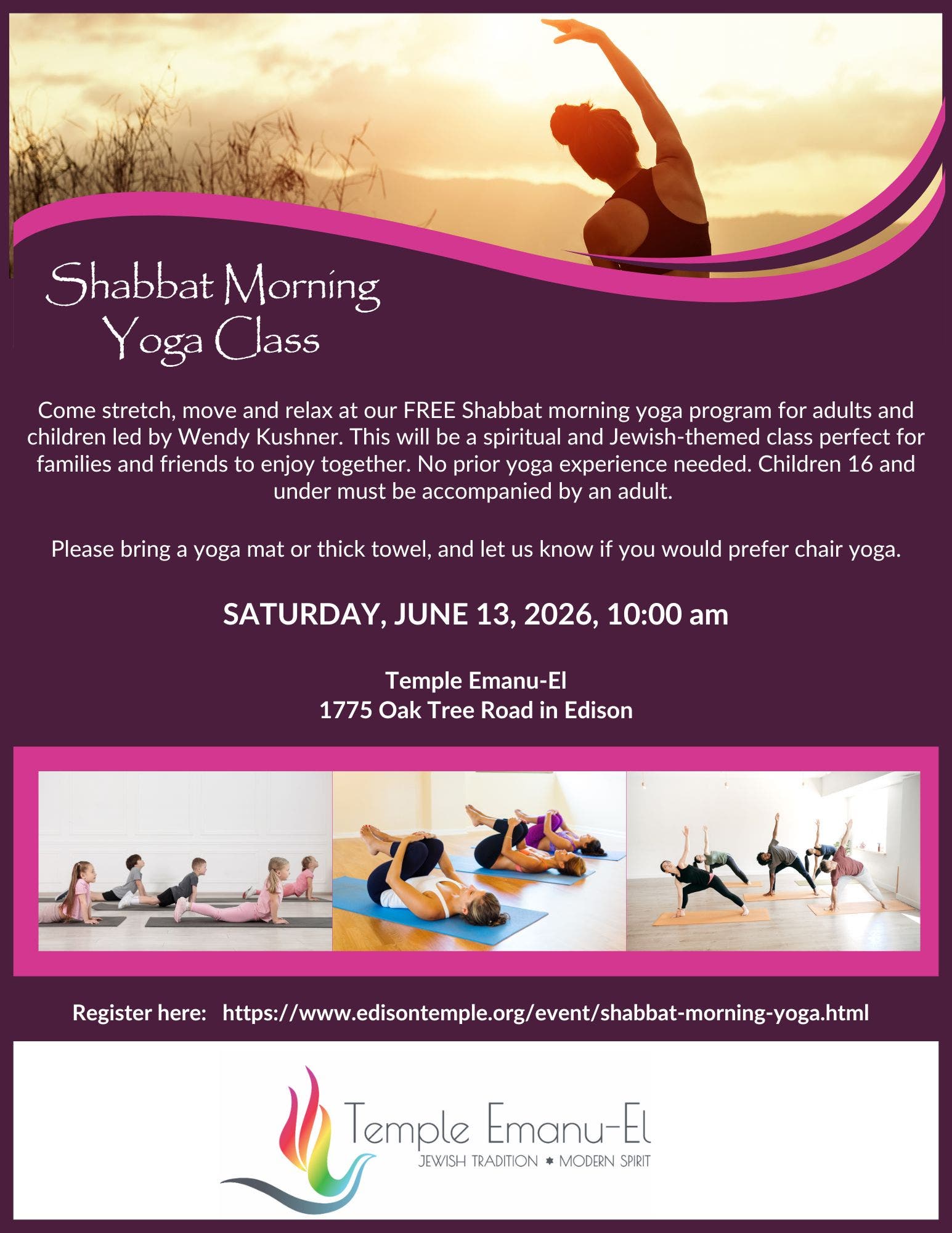 Shabbat Morning Yoga