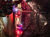 Photos of the fire scene on Farwell Ave in Melrose