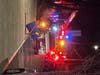 Photos of the fire scene on Farwell Ave in Melrose