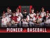The team’s seniors are displayed in a Pioneer graphic.