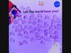A wall of written positive messages written by visitors is displayed.