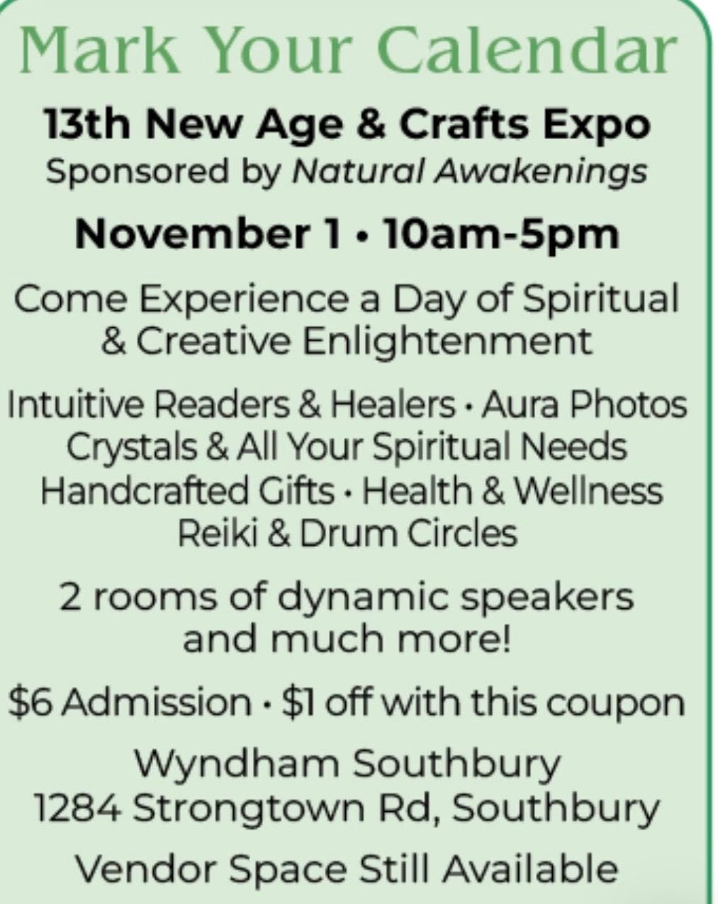 13th New Age & Craft Expo
