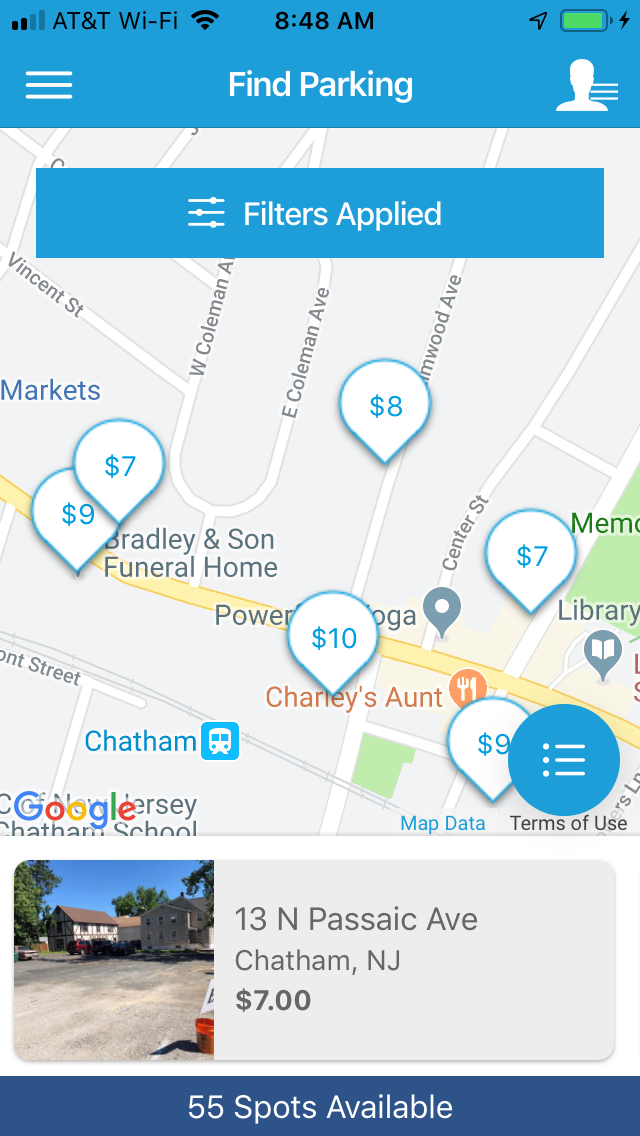 Boxcar App - Parking