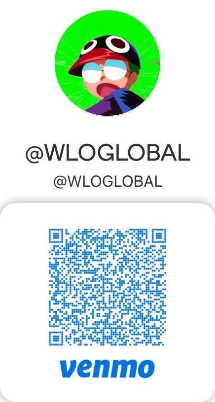 @WLOGLOBAL Venmo