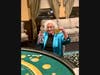 Vinnie Bekas, shows  off her gift card winnings 