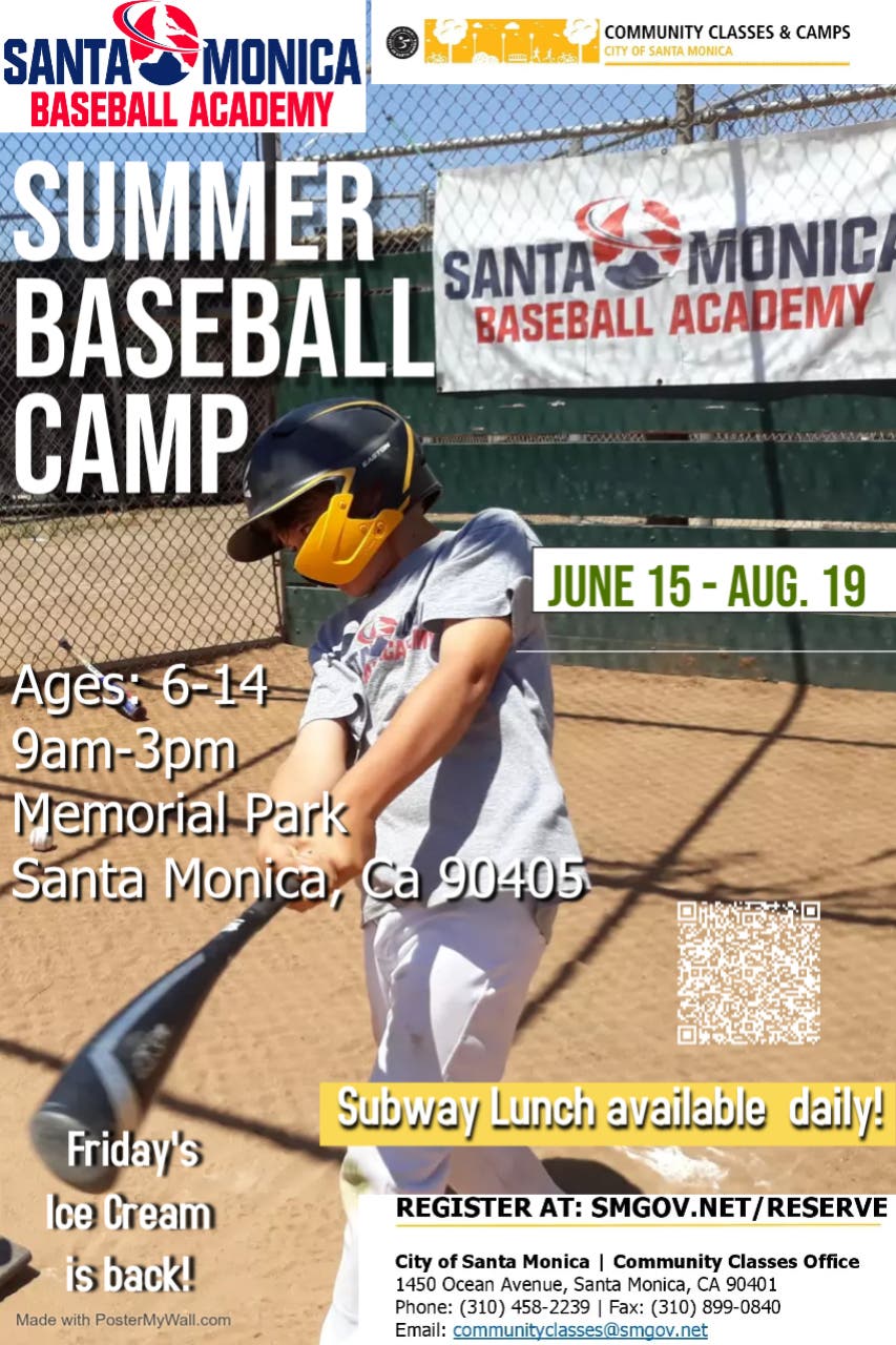 Santa Monica Baseball Academy Summer Youth Baseball Camp!