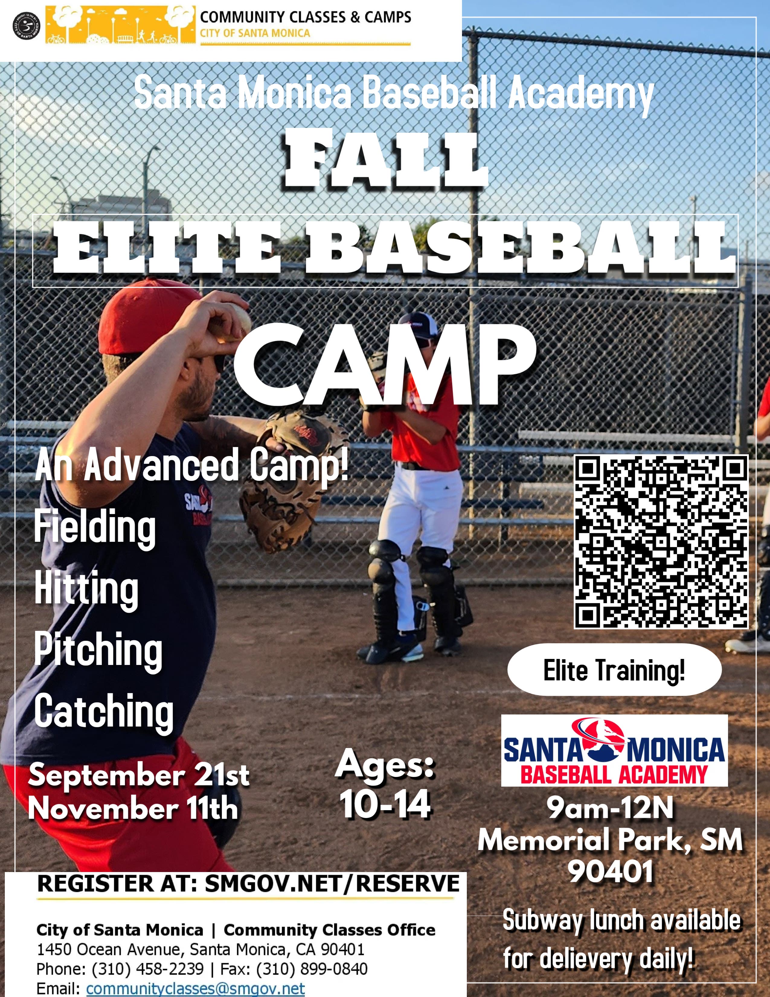 Santa Monica Baseball Academy Fall Ball Elite Camp!