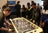 DC-area high school students play foosball at TLC's Say Yes To The Prom event in Silver Spring.