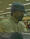 Police are looking for a man they say robbed a Rockville SunTrust Bank three times in a little over a month.