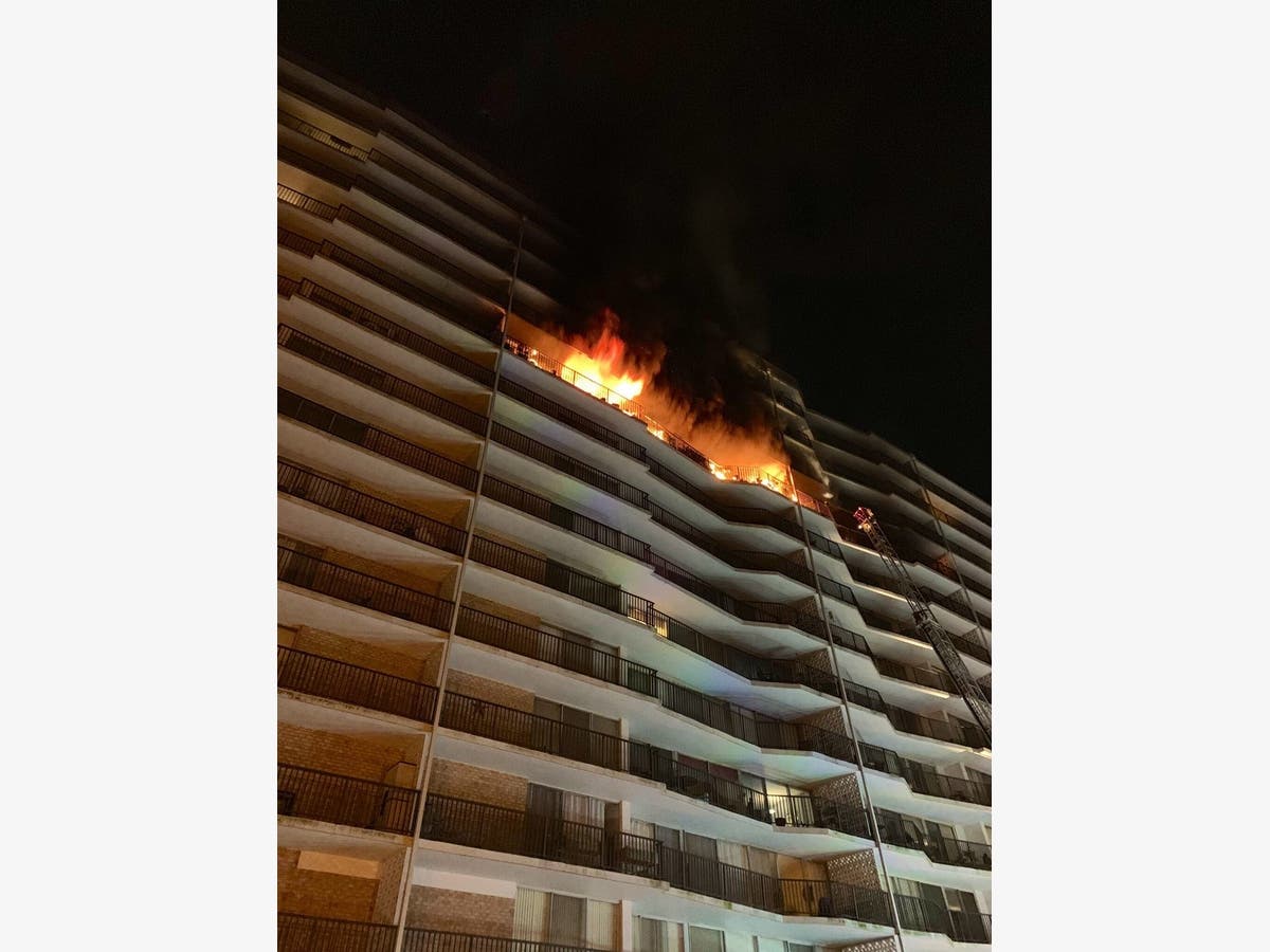Dozens of residents were displaced after a three-alarm fire broke out on the ninth floor of The Waterford Condominium.