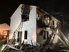 Dozens of firefighters battled a house fire in North Potomac Tuesday evening.