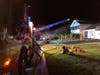 Dozens of firefighters battled a house fire in North Potomac Tuesday evening.